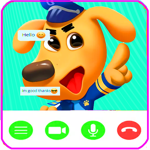 Sheriff Labrador video call