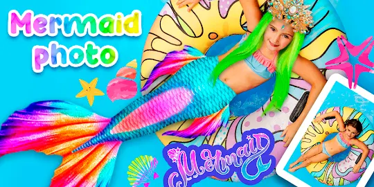 Mermaid Foto Spiel für Mädchen