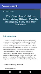 Bitcoin Profit Guide