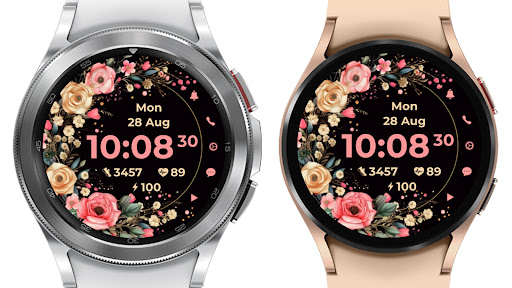 AZ266 Rose Flower Watch Face Screen 3