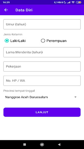 Cek Diabet Screen 2