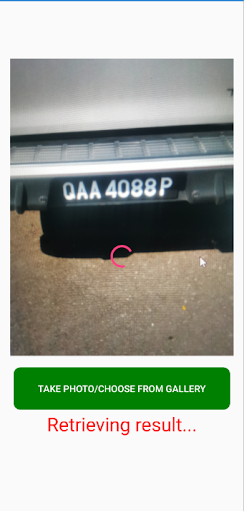 Cloud Based Plate Recogniser Screen 3