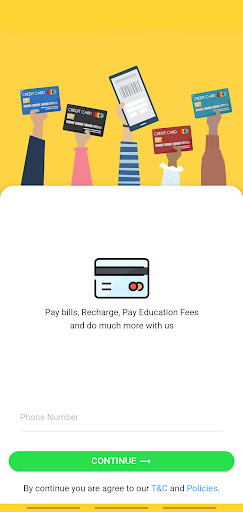 Android application GBCash - Pay via Credit card screenshort