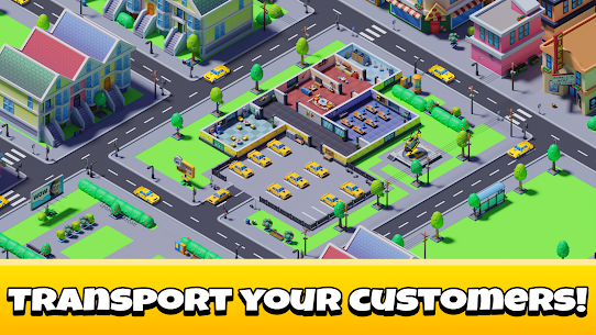 Idle Taxi Tycoon APK + MOD [Free Shopping, Unlimited Money] 4