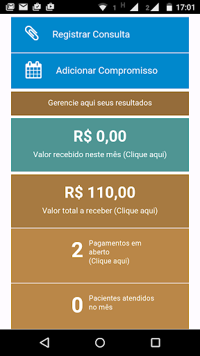 Android application Gestão de Atendimentos screenshort