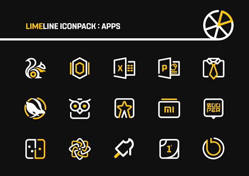 YellowLine Icon Pack : LineX (LimeLine)