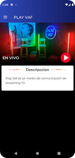 PLAY VAF Screen 2