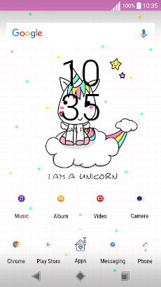 Unicorn Cute Xperia Themeのおすすめ画像3