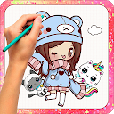 How to draw kawaii : Step by s