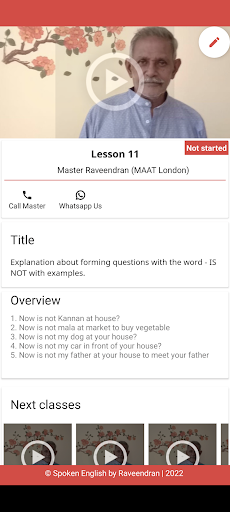 Spoken English via Tamil Screen 3