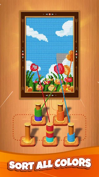 Wool Thread: Color Sort Puzzle - Screenshot 3