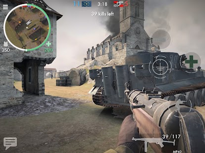Bohaterowie wojny światowej: zrzut ekranu FPS wojny