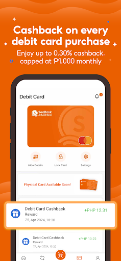 Android application SeaBank PH - Fast&Easy Banking screenshort