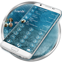 Dialer Bubble Rain Theme for Drupe and ExDialer