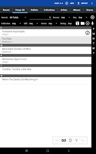 MobileSheets Captura de pantalla