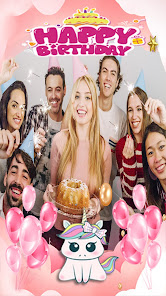 Screenshot 2 marcos de unicornio cumpleaños android