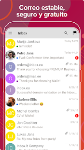 Vista previa de la aplicación