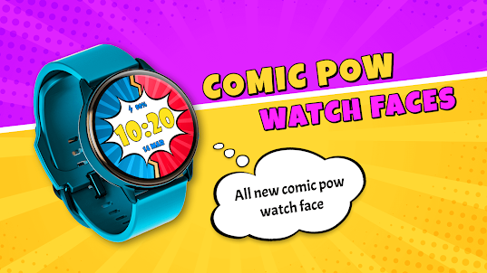 Comic Pow WatchFace: Wear OS