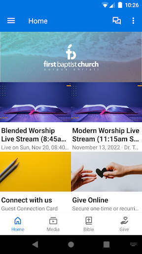 Android application First Baptist Corpus Christi screenshort