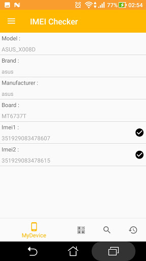 IMEI Checker Screen 2