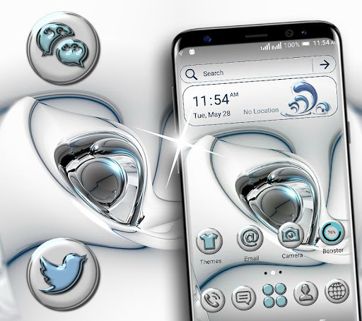 Android application Glossy Launcher Theme screenshort