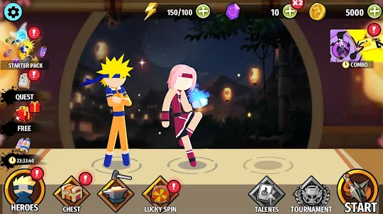 Baixe Stickman Ninja Fight no PC
