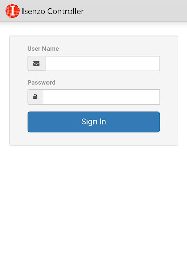Android application Isenzo Controller screenshort