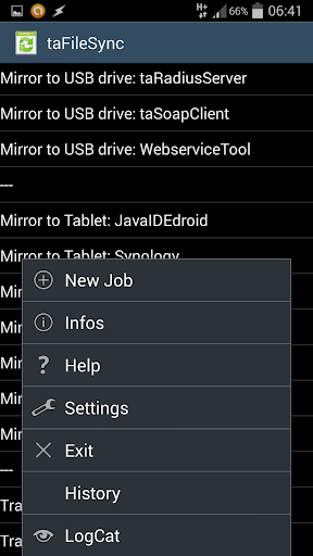taFileSync Screen 2