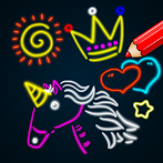 Kids Doodle Glow Drawings