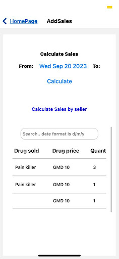 Pharmacy Database Screen 3