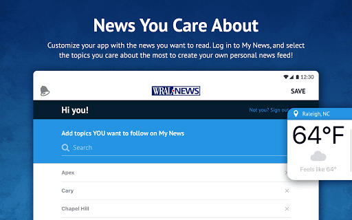 WRAL News App screenshot