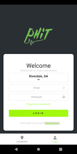 Android application PHIT Member App screenshort
