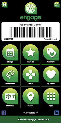 Android application Engage Membership screenshort