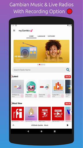 Android application Gambian Music & Live Radios screenshort