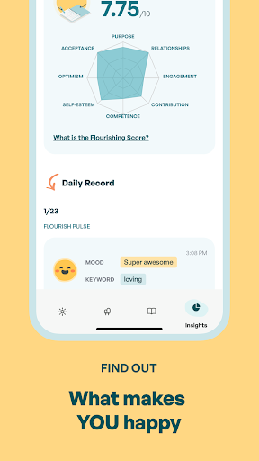 Screenshot of Flourish: AI Well-Being Buddy