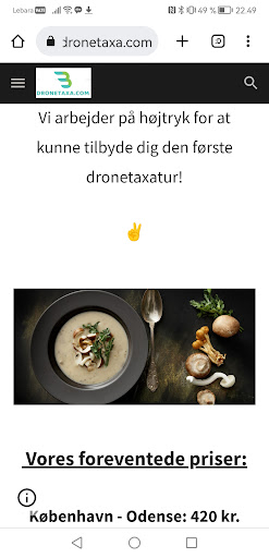 Android application DroneTaxa Danmark screenshort