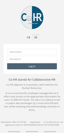 Android application CoHR screenshort