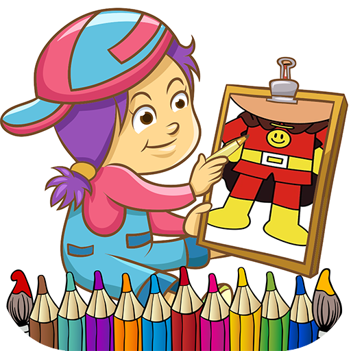 Kids coloring books anpanmana logo