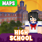 Cover Image of ดาวน์โหลด High School Maps for Minecraft 2.0 APK