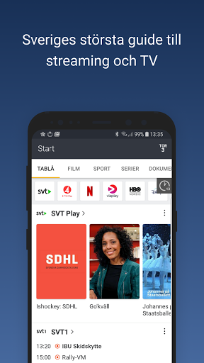 tv.nu - din guide till streaming & TV screenshots 1