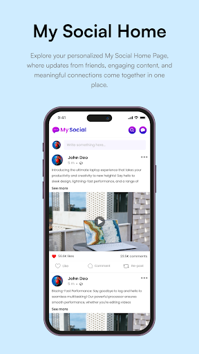 Android application My Social App screenshort