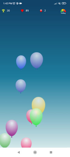 Balloon pop Screen 2