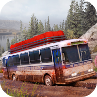 Mud Bus Driving Offroad Game.