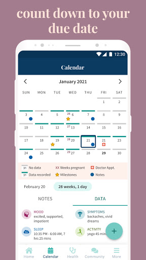 Ovia Pregnancy Tracker: Baby Due Date Countdown 2.8.1 Screenshots 3