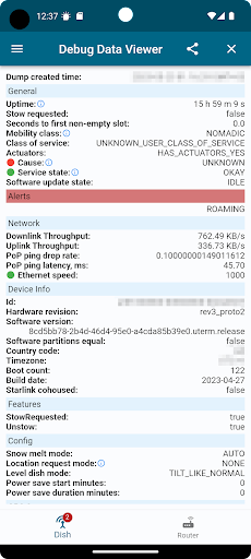 TM SatComLink Screen 2