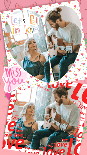 Android application Love Collage Maker - Love Phot screenshort