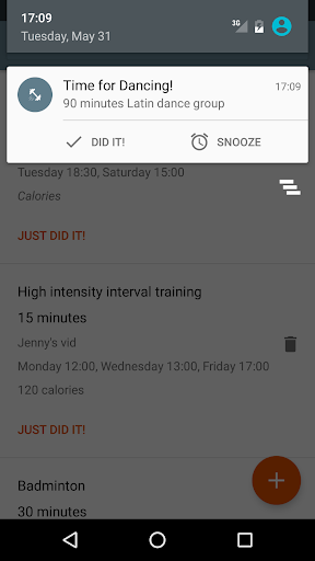 QuickFit Screen 3