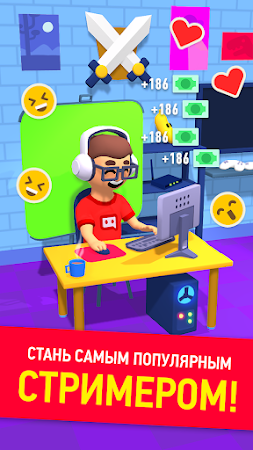 Game screenshot Idle Streamer: Tuber игра mod apk