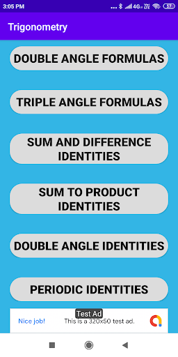 Trigonometry Formulas Listen Screen 2