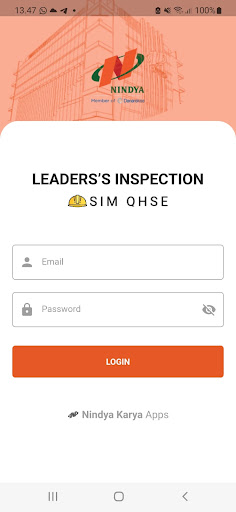 Android application QHSE PT Nindya Karya screenshort